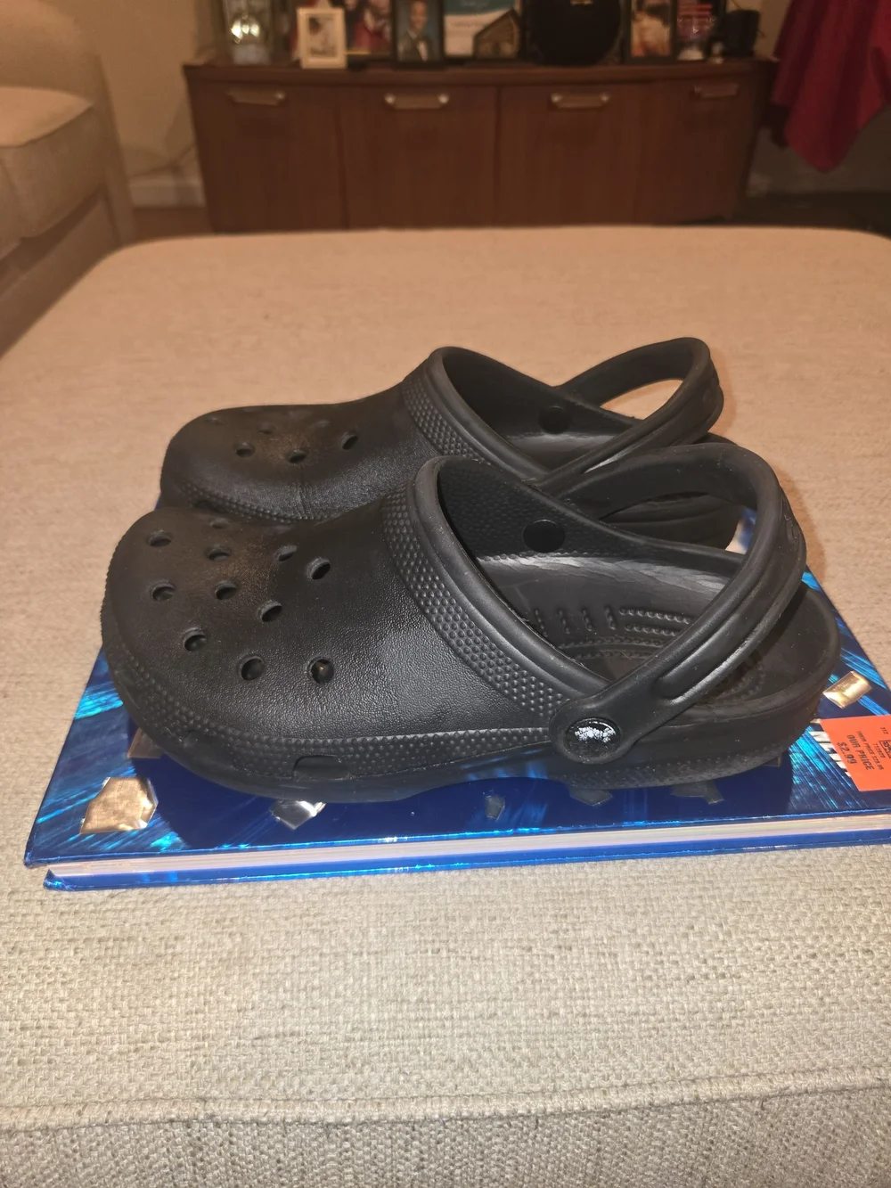 CROCS Kids Classic Black Slip-On Clogs